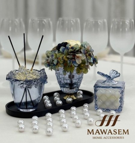 طقم اكسسوار معطر ازرق