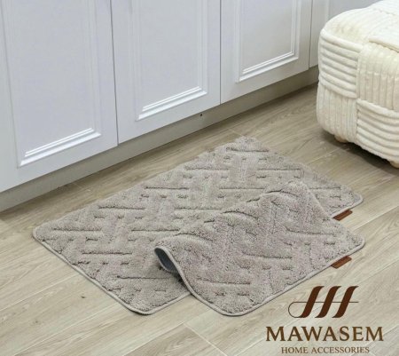 طقم دعسات حمام قطعتين مجدل