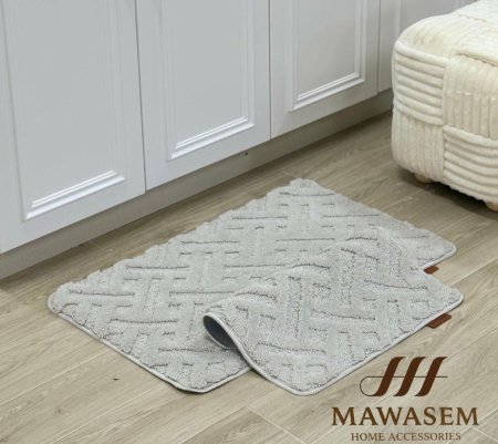 طقم دعسات حمام قطعتين مجدل